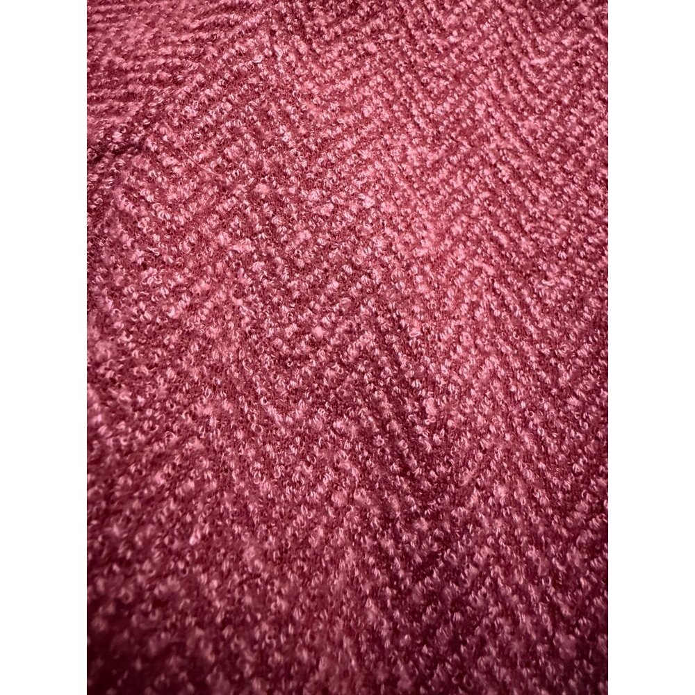 Appleseeds Blazer Womens Maroon Wine Jacket Herringbone Career Work Plus NEW 18 - Picture 6 of 8